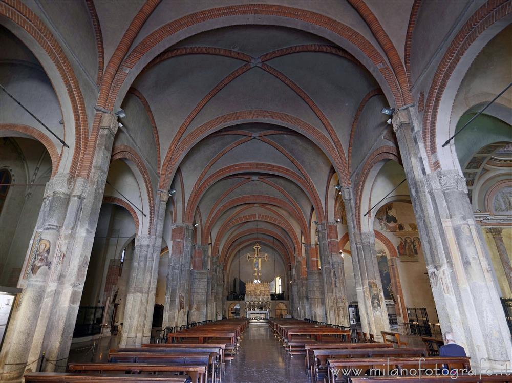 Milan (Italy) - Interior of the Basilica of Sant'Eustorgio